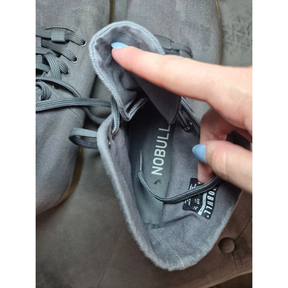 Nobull Men's Grey and Brown Boots